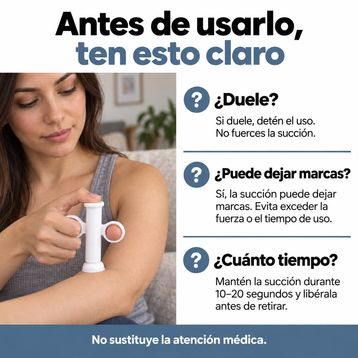 Succionador manual para picaduras de insectos