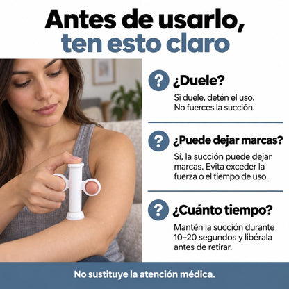 Succionador manual para picaduras de insectos